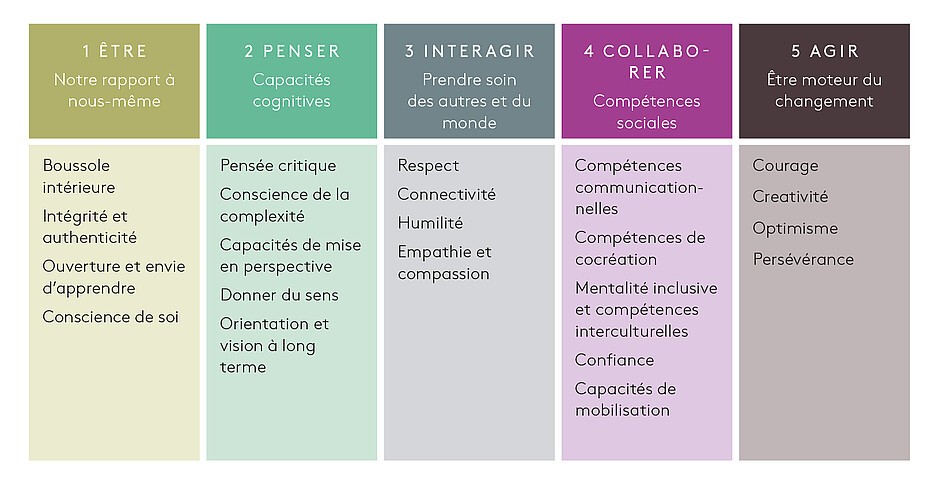 Fig. 1: le cadre des IDG (source: innerdevelopmentgoals.org/framework)